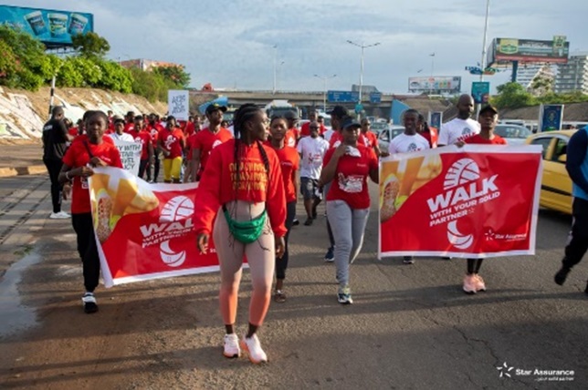 Star Assurance and its partners at the weekend embarked on a walk through the principal streets of Accra as part of activities to mark its 37th Anniversary.